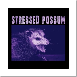 Stressed Possum meme Posters and Art